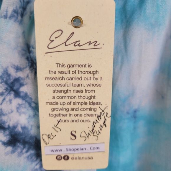 Elan NWT Tie Dye Comfy Shorts with a Drawstring 100% Cotton - Picture 7 of 8